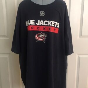 Adidas Columbus Blue Jackets Hockey NHL Black T-Shirt 4 XLT Big & Tall